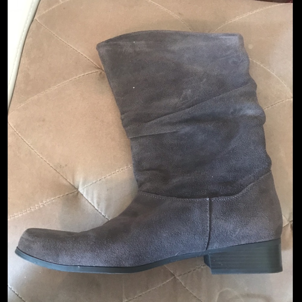 Charcoal Genuine Suede Boot